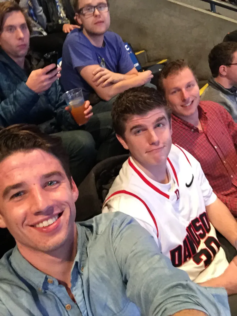 Took Nolan and his friend Tom to a Warriors game for his birthday
